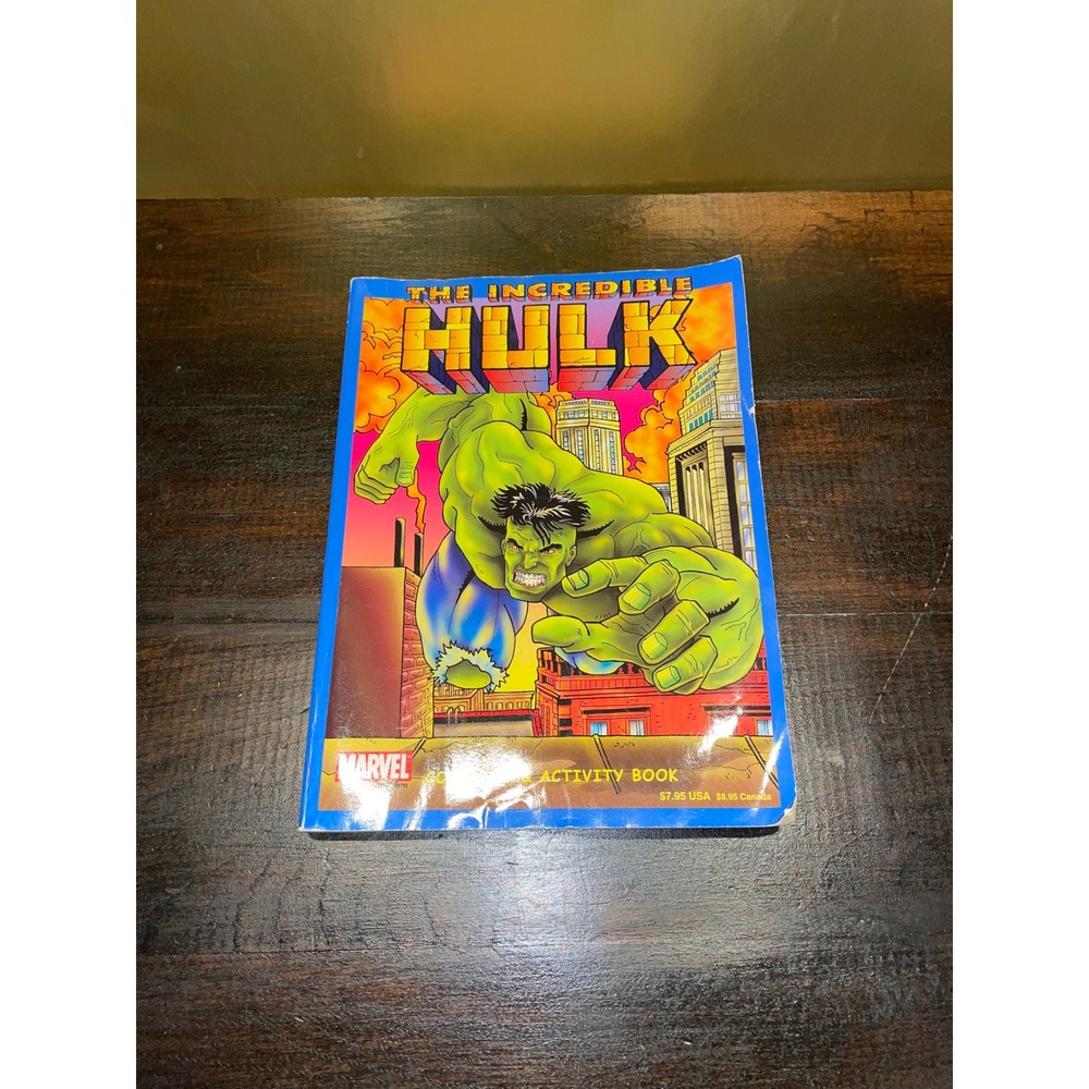 The Incredible Hulk Coloring & Activity Book Marvel 2002 Paradise Press